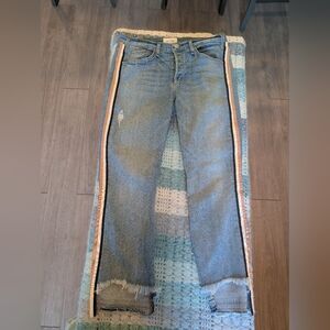 Mcguire Stylish Blue Jeans with Side Stripes Size 29 Anthropologie